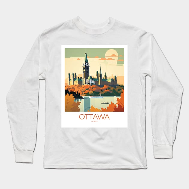 OTTAWA Long Sleeve T-Shirt by MarkedArtPrints